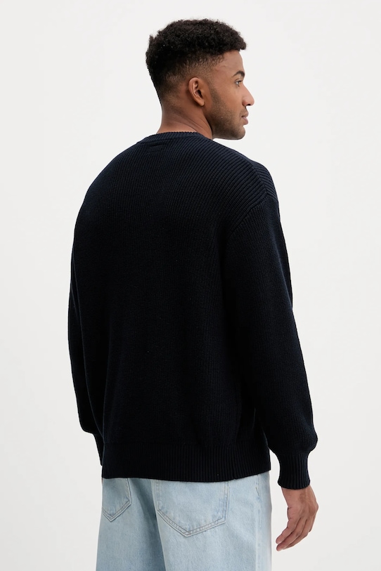 Odzież Guess Jeans sweter bawełniany M5YR25.Z3HM1 granatowy