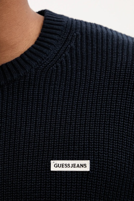 Guess Jeans sweter bawełniany M5YR25.Z3HM1 granatowy