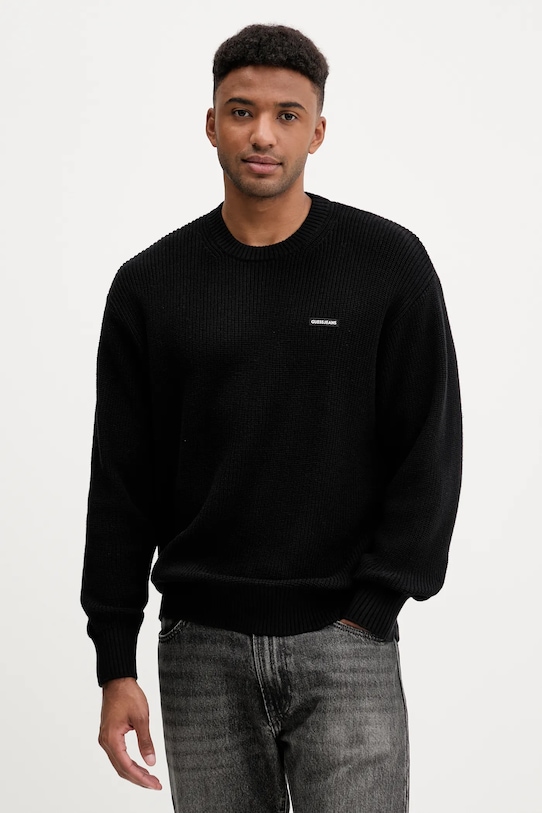 Guess Jeans sweter bawełniany bawełna czarny M5YR25.Z3HM1