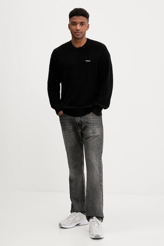 Guess Jeans sweter bawełniany M5YR25.Z3HM1 czarny AW25