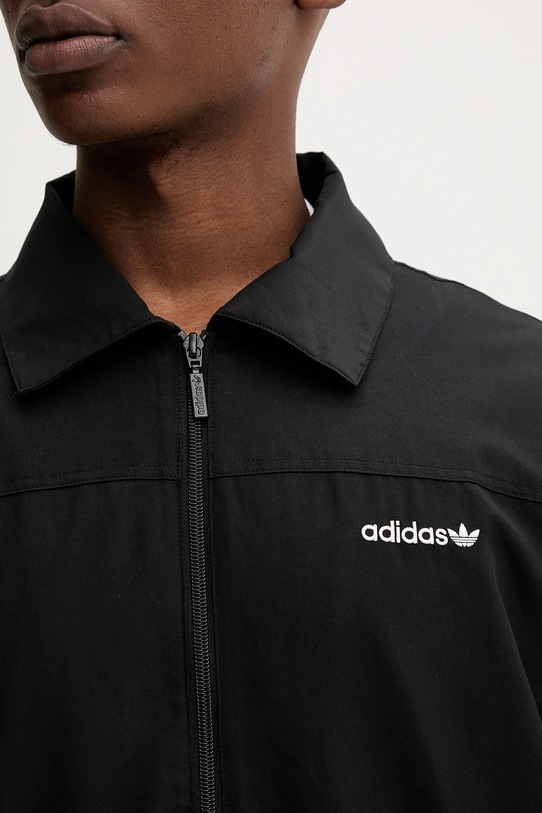 Μπουφάν adidas Originals Brushed TT JX3070 μαύρο