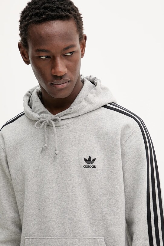 adidas Originals bluza 3-Stripes szary JY1376