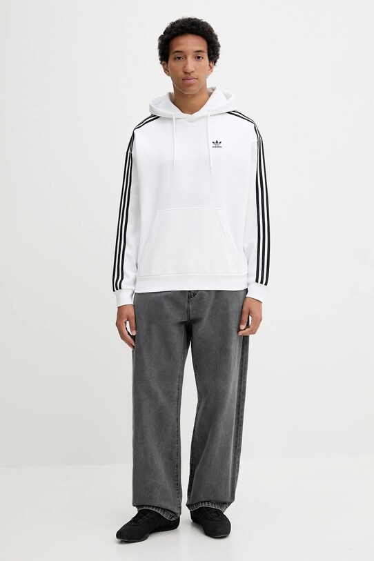 Μπλούζα adidas Originals Baggy Hoodie JY1414 λευκό AW25