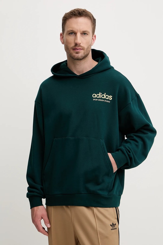adidas Originals pamut melegítőfelső Asd Otb Hoodie zöld JY3652