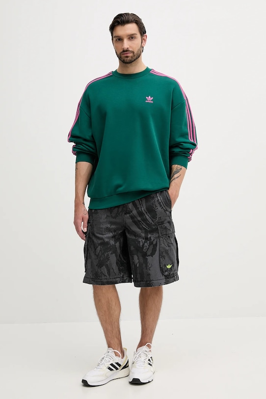 Pulover adidas Originals Oversize Crew KA0468 zelena AW25