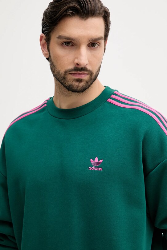 adidas Originals felső Oversize Crew zöld KA0468