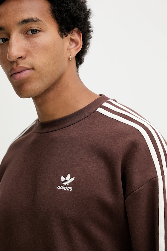 adidas Originals bluza Oversize Crew brązowy KA0469