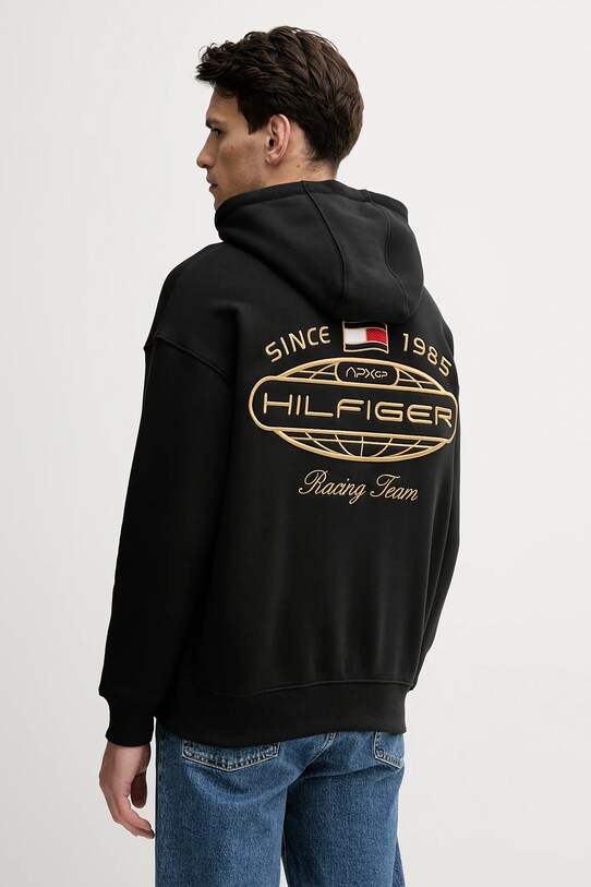 Oblačila Bombažen pulover Tommy Hilfiger x F1 THE MOVIE MW0MW41386 črna