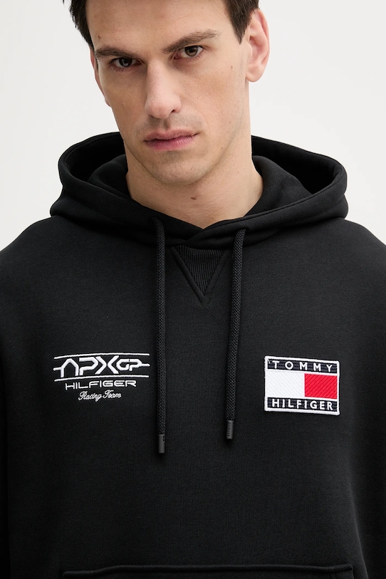Памучен суичър Tommy Hilfiger x F1 THE MOVIE черен MW0MW41386