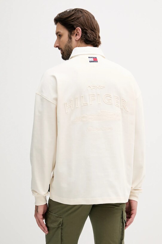 Îmbrăcăminte Tommy Hilfiger hanorac de bumbac x F1 THE MOVIE MW0MW41388 bej
