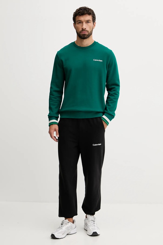 Mikina Calvin Klein Performance LVGMF5W312 zelená AW25