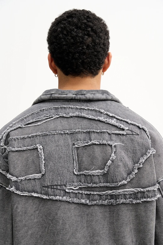 Mikina Diesel S-BATY-NEW sivá A19407.0AJFN