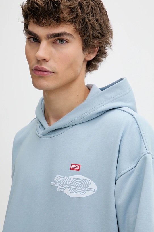 Diesel bluza S-BOXT-HOOD-T5 niebieski A18728.0HYAT