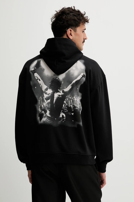 Diesel bluza S-BOXT-HOOD-T5 z kapturem czarny A18728.0HYAT
