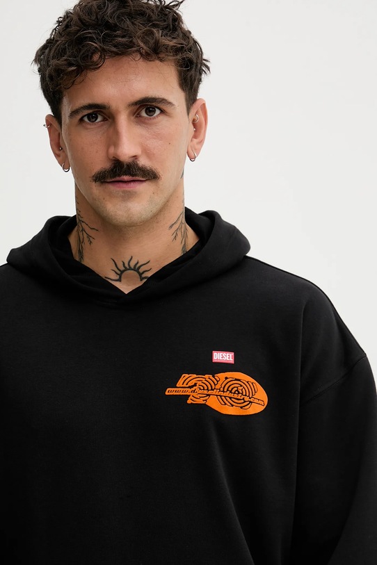 Diesel bluza S-BOXT-HOOD-T5 czarny A18728.0HYAT
