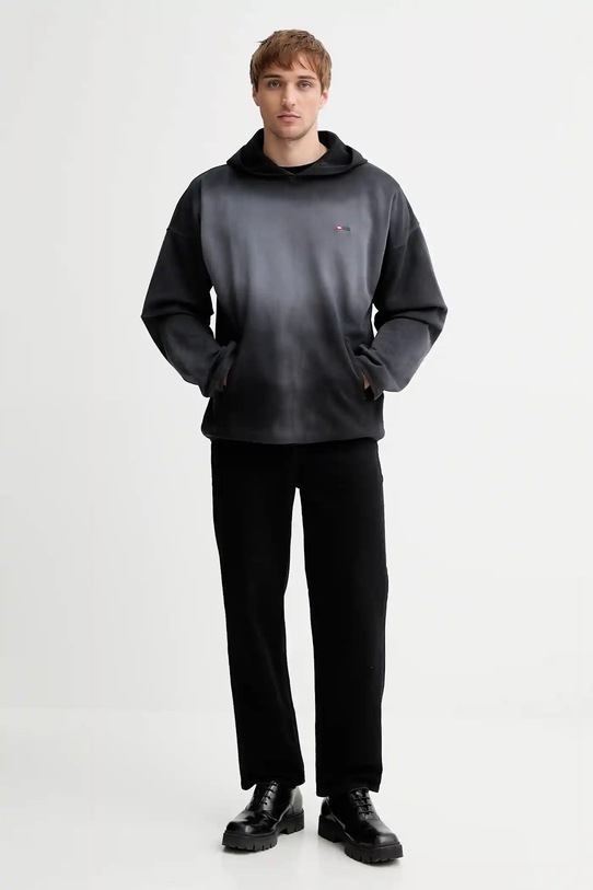 Diesel bluza bawełniana S-EE-T1 A19295.0PKAM czarny AW25