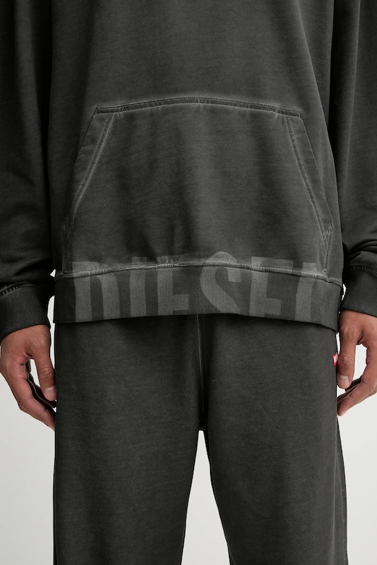 Diesel bluza bawełniana S-BOXT-HOOD-T4 A19333.0IKBR szary