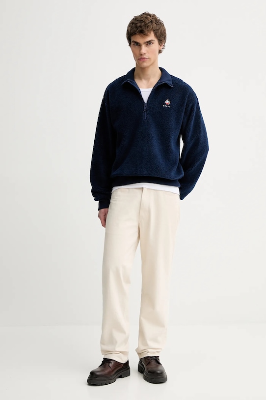 Bally bluza z dodatkiem wełny MJE09Q granatowy AW25