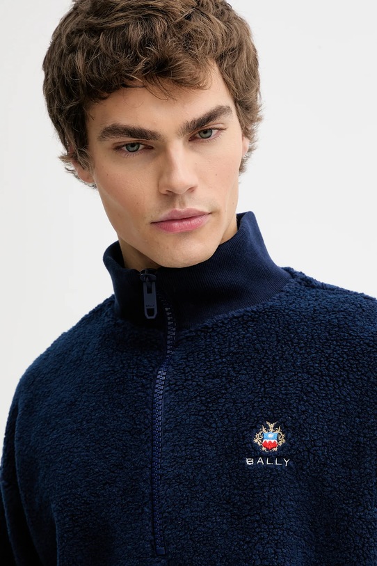 Bally pulóver gyapjúkeverékből sötétkék MJE09Q