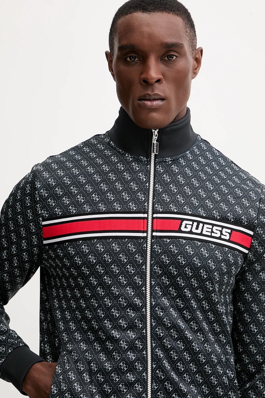 Μπλούζα Guess KORBIN μαύρο Z2BQ06.K7122
