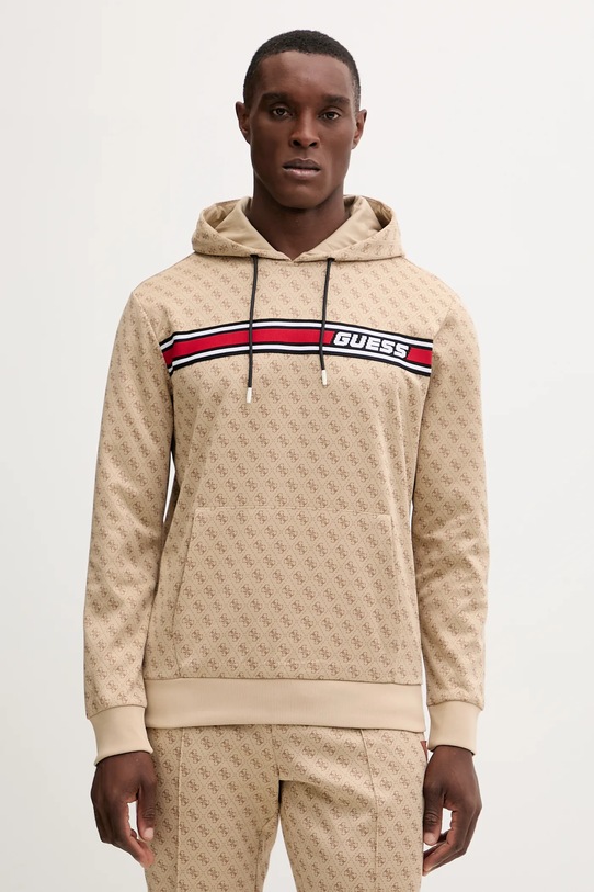 Μπλούζα Guess KORBIN εμπριμέ μπεζ Z4BQ30.K7122