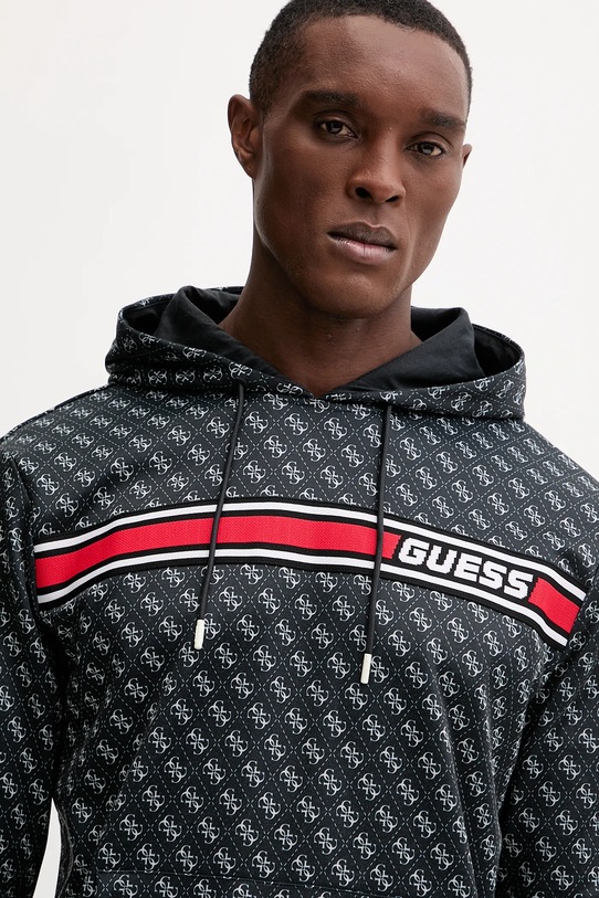 Μπλούζα Guess KORBIN μαύρο Z4BQ30.K7122