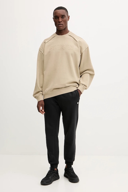 Guess hanorac de bumbac LASI Z5BQ09.KCE91 verde AW25