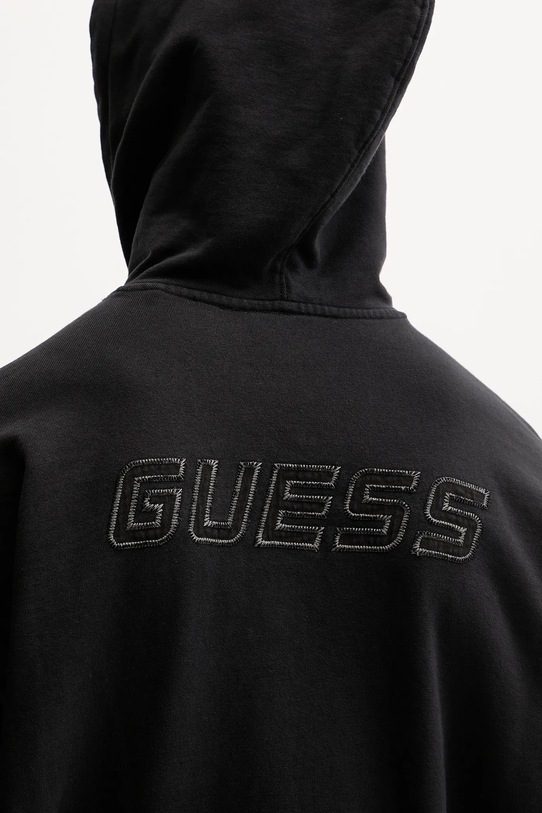 Βαμβακερή μπλούζα Guess LASI Z5BQ10.KCE91 μαύρο