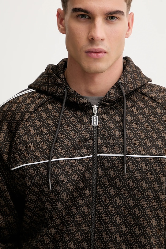 Guess bluza PARIMO brązowy Z5BQ13.K2042