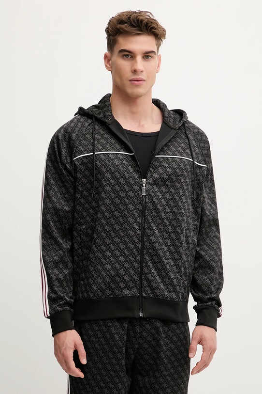 Guess bluza PARIMO wzorzyste czarny Z5BQ13.K2042