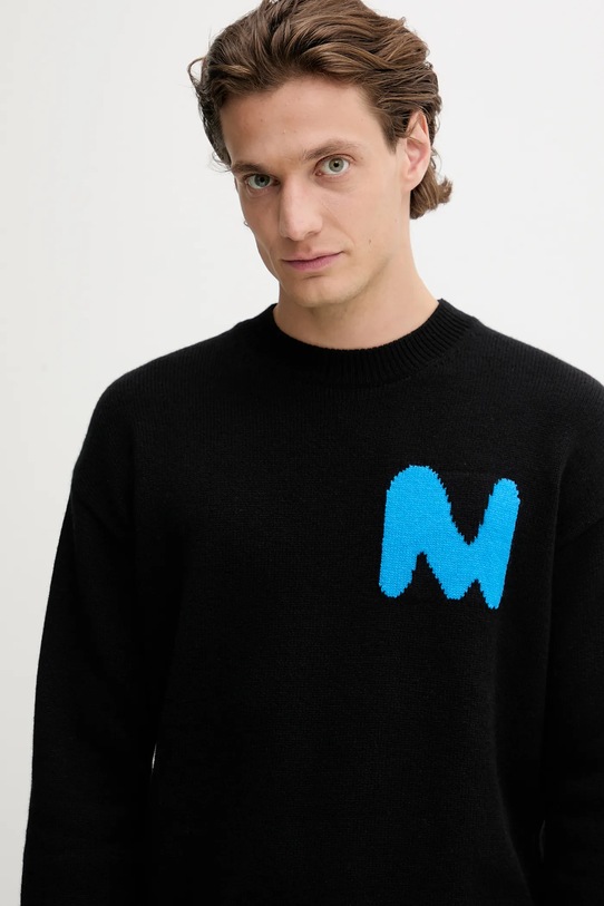 MSGM sweter wełniany czarny 3940MM204.257596