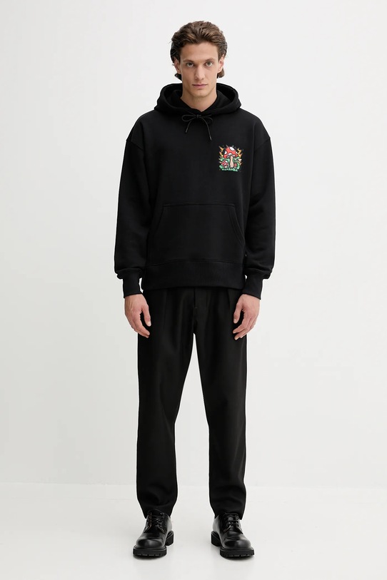MSGM bluza bawełniana 3940MM114.257795 czarny AW25