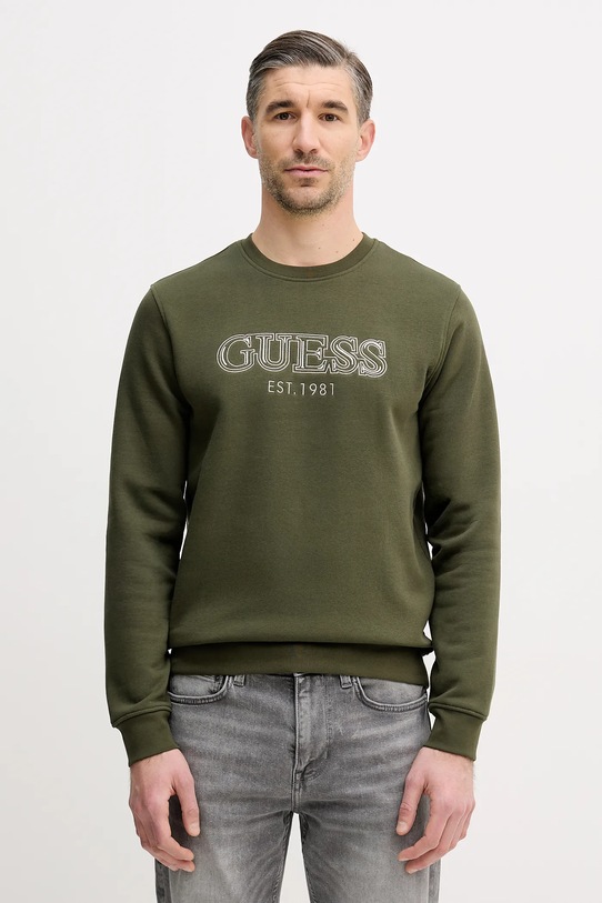 Guess bluza aplikacja zielony M5BQ08.K9Z21