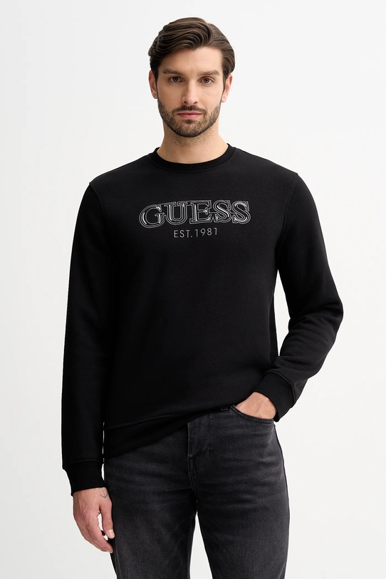 Guess bluza aplikacja czarny M5BQ08.K9Z21