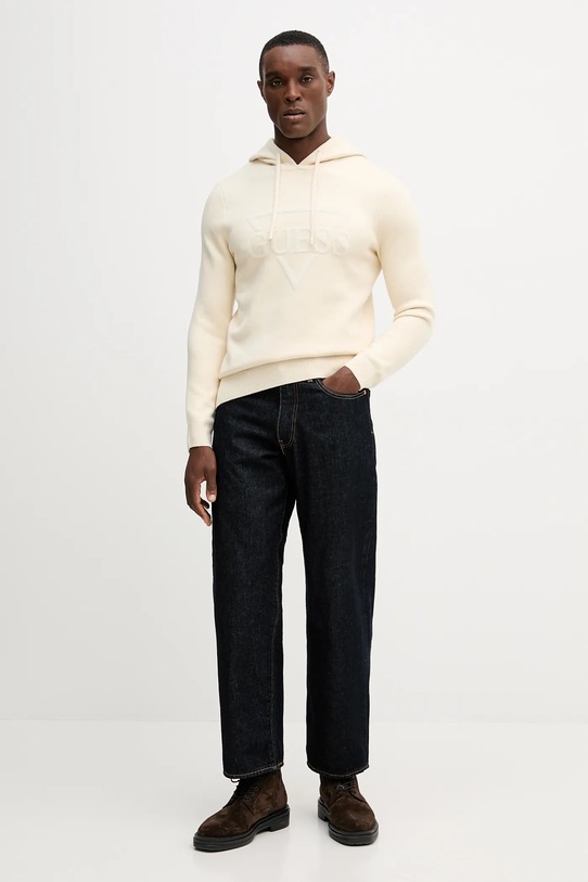 Guess sweter JOBY M5BR18.Z0470 beżowy AW25
