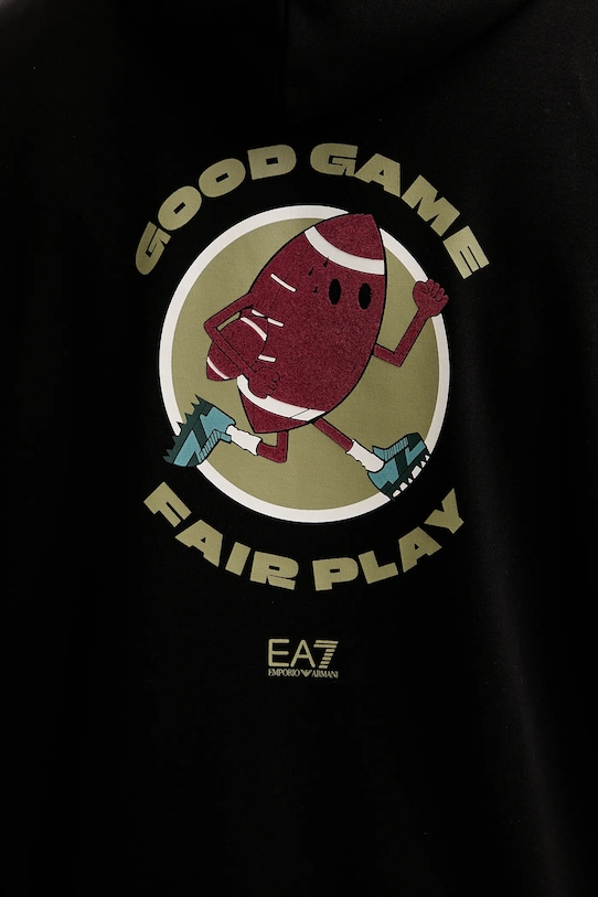 Mikina EA7 Emporio Armani AF10443.7M000993 čierna