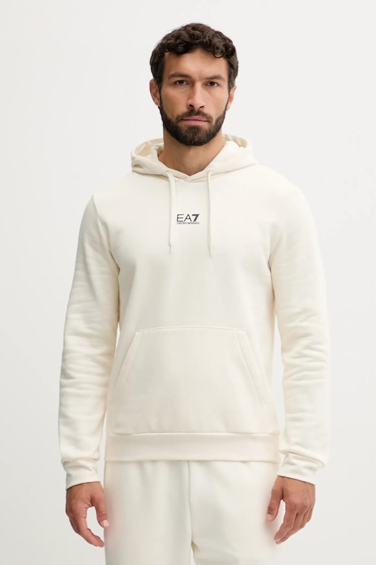 EA7 Emporio Armani bluza z kapturem beżowy PJVTZ.8NPM37
