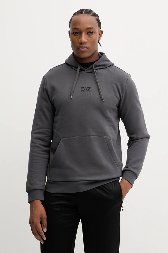 EA7 Emporio Armani bluza z kapturem szary PJVTZ.8NPM37