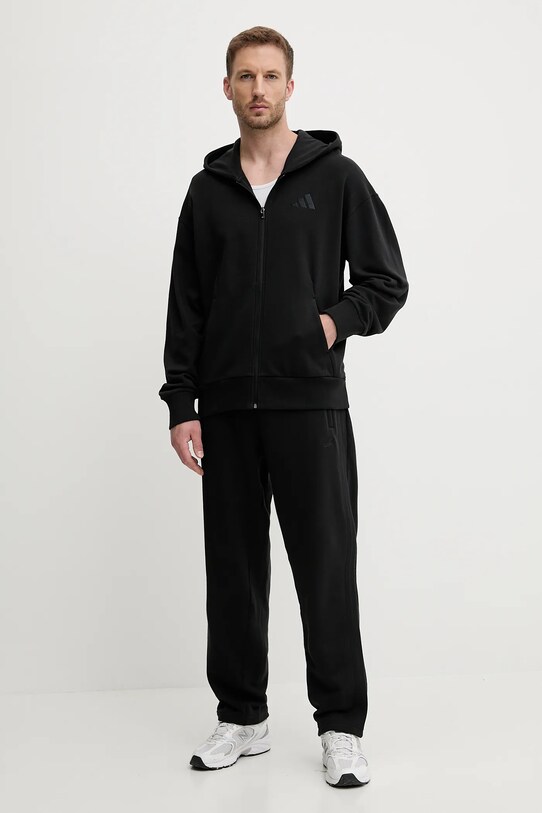 adidas pamut melegítőfelső ALL SZN JI6361 fekete AW25