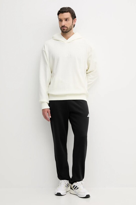 adidas pamut melegítőfelső All SZN JL6558 bézs AW25