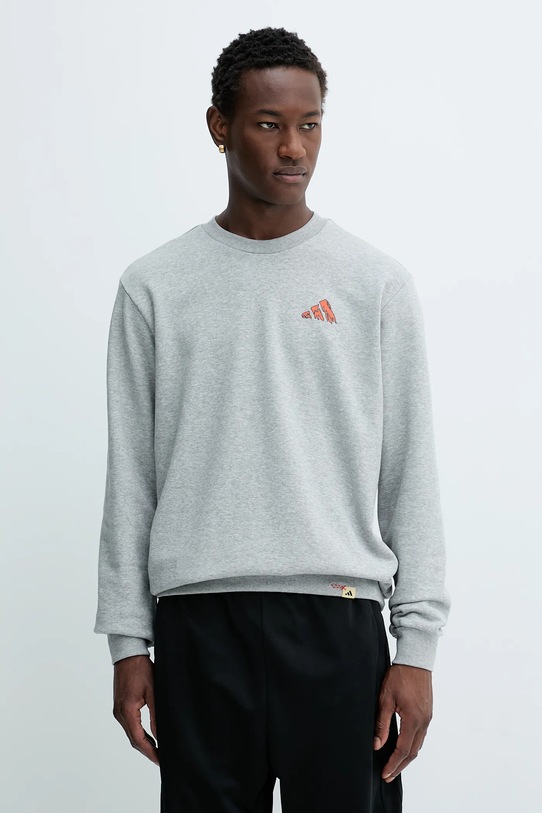 Ρούχα Μπλούζα adidas Doodle Hunt Hike Sweater JM6503 γκρί