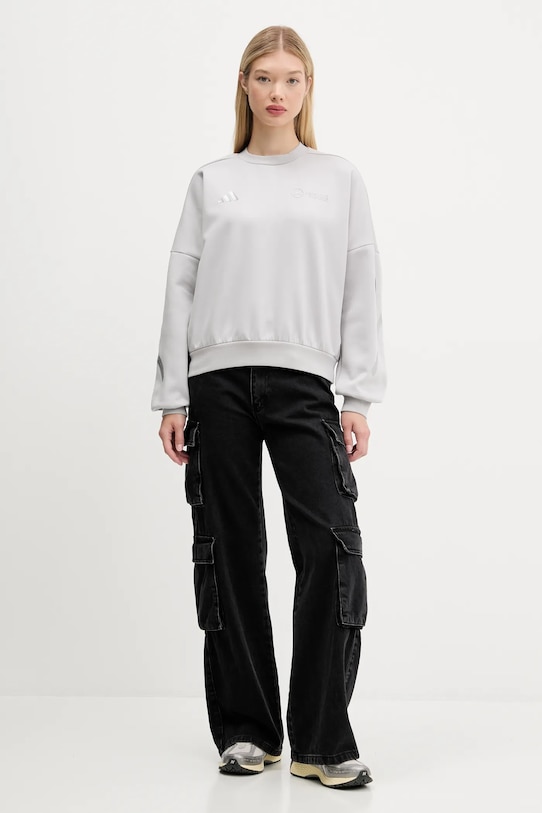 Mikina adidas x Mercedes JW3480 šedá AW25