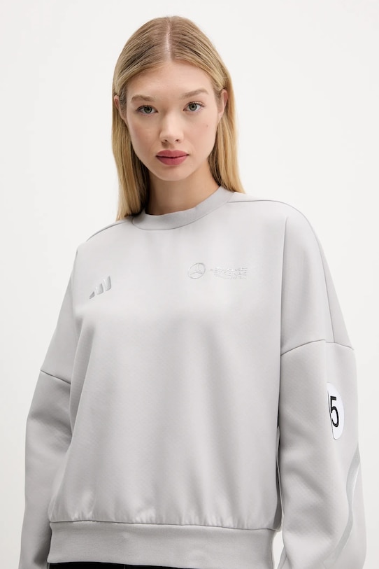 Mikina adidas x Mercedes šedá JW3480