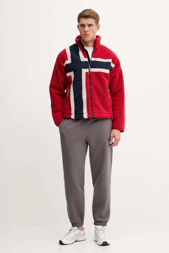 Флисовая кофта Napapijri T-Fiemme NP0A88TCFZF1 красный AW25