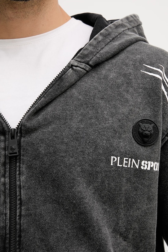 Bavlnená mikina PLEIN SPORT FAEC.MJB3742.SJY001N čierna