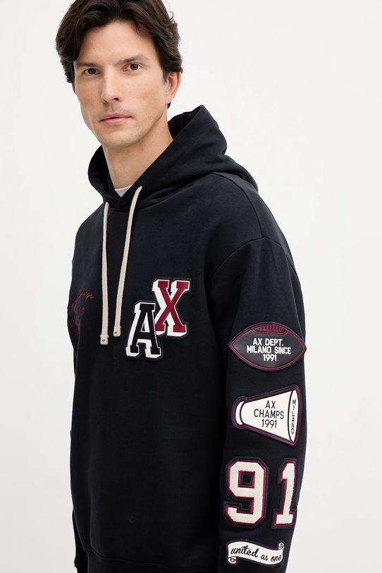 Armani Exchange bluza bawełniana granatowy XM000749.AF12656