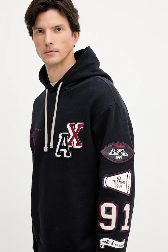 Armani Exchange bluza bawełniana granatowy XM000749.AF12656