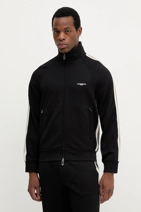 Emporio Armani bluza aplikacja czarny EM002872.AF13488