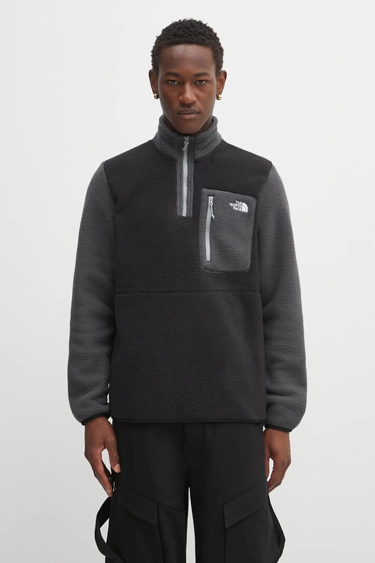 The North Face bluza polarowa Yumiori bez kaptura czarny NF0A883SS5H1