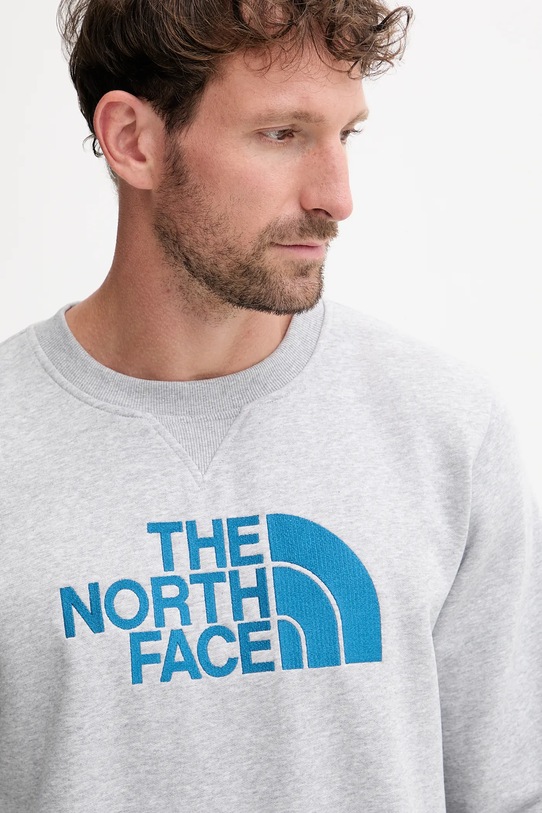Μπλούζα The North Face Drew Peak γκρί NF0A89EKFAO1